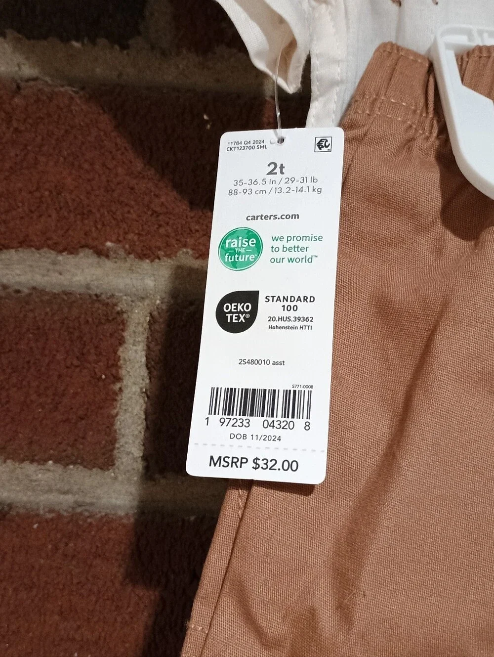 Carters new tags
